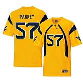 West Virginia Mountaineers 57 Adam Pankey Gold College Football Jersey Dzhi,baseball caps,new era cap wholesale,wholesale hats